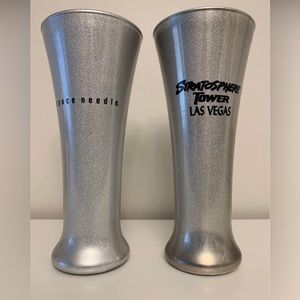 Souvenir glasses from Seattle/las Vegas